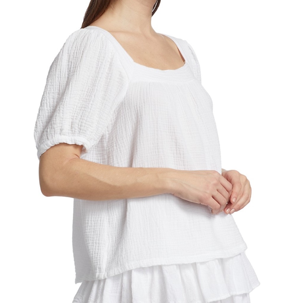 Honorine Cotton Gauze Francesca Top. Size M. Nwt — image 2 of 7